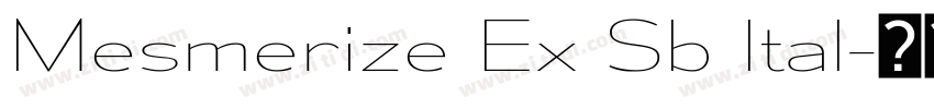 Mesmerize Ex Sb Ital字体转换